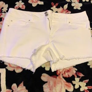 White short shorts